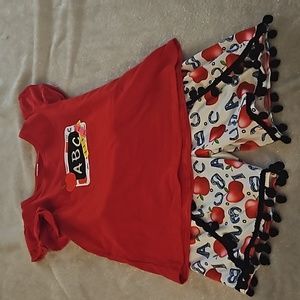 NWOT ABC apple outfit